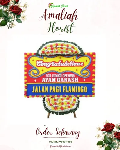 Bunga Papan Congratulation di Kawasan Industri Kendal